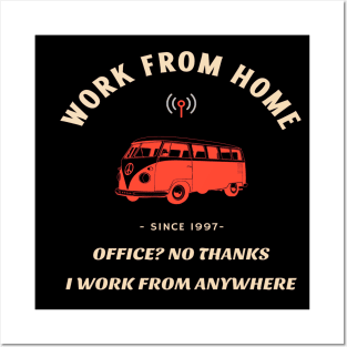 Work From Home Life Posters and Art